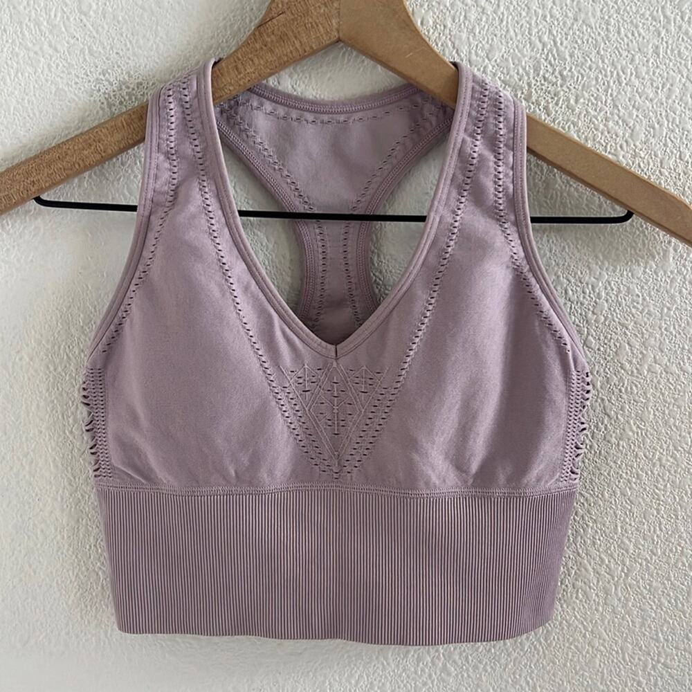 Victoria's Secret PINK Pink Sport Seamless Lightly Lined Bra Sports Bra Purple